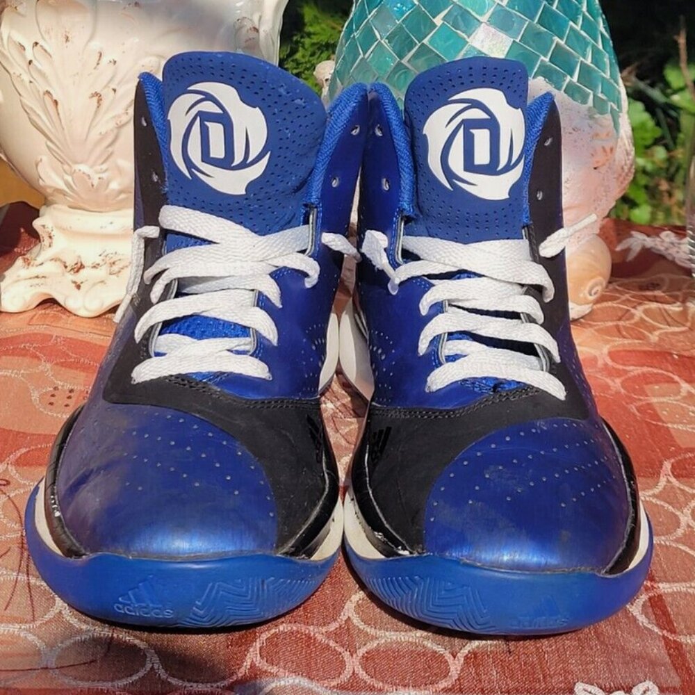 Adidas D Rose 773 IlI Mens Basketball Shoe Sz 7.5 Royal Blue - White